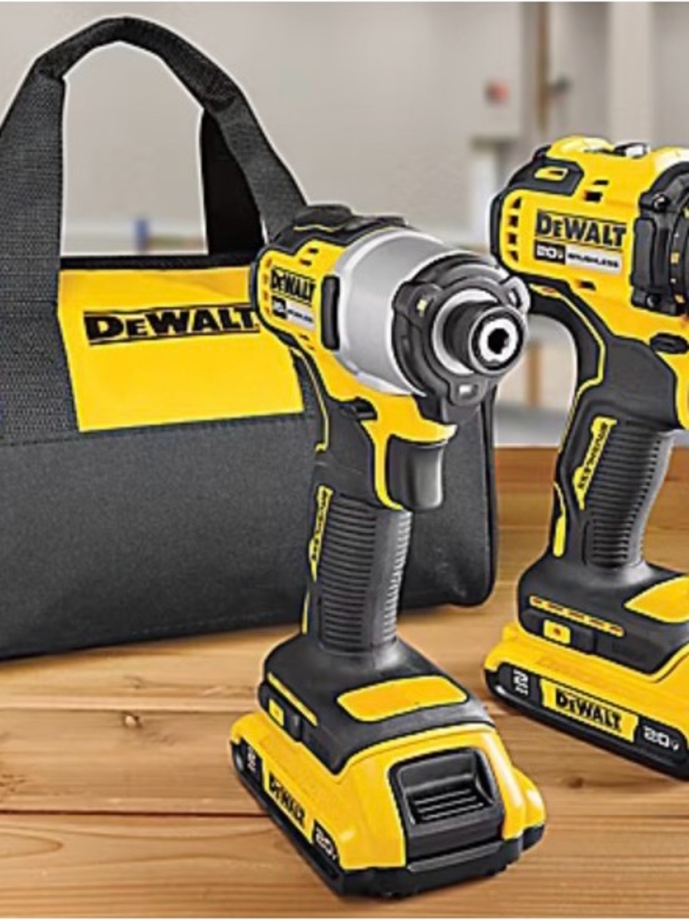 DEWALT Yellow & Black Cordless Impact Driver Kit